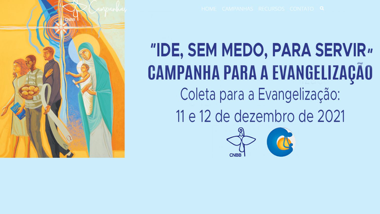CNBB LANÇA TEXTO-BASE ORIENTADOR E O CARTAZ DA CAMPANHA PARA A EVANGELIZAÇÃO 2021